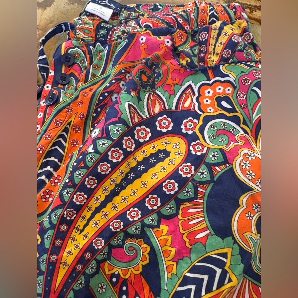 Vera Bradley Venetian Paisley Contrast Cuff PJ Lounge Pants Sz S - Picture 5 of 5